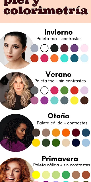 Foto 1 Paleta de colores para escorts según tu tono de piel